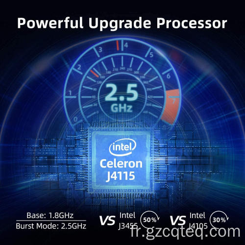 Mini PC Intel Celeron J4125 avec triple écran